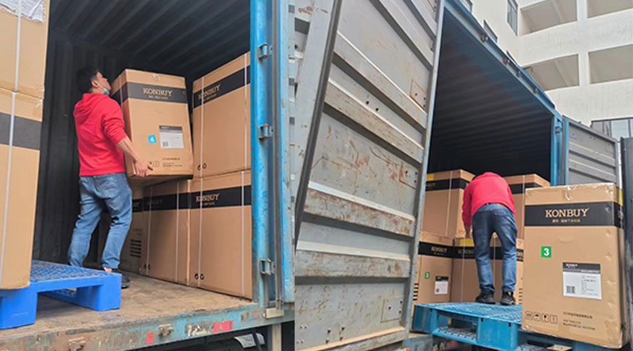 整裝待發(fā)！客戶50臺(tái)衣物烘干機(jī)裝柜完畢