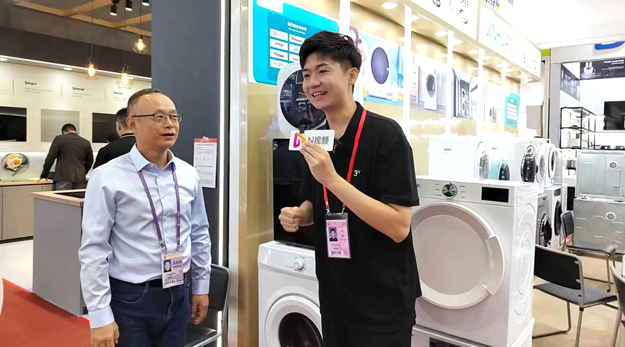 廣交會熱點(diǎn)！央視、新華網(wǎng)等媒體聚焦金環(huán)電器滾筒干衣機(jī)